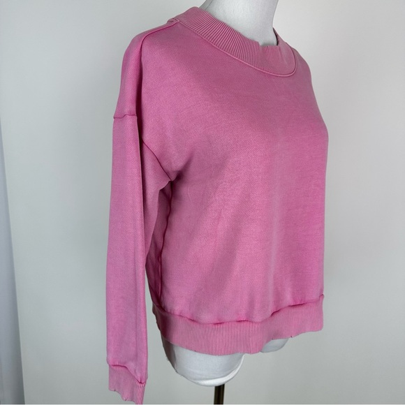 Aerie Pink Crewneck Sweatshirt Size Medium - Picture 4 of 13